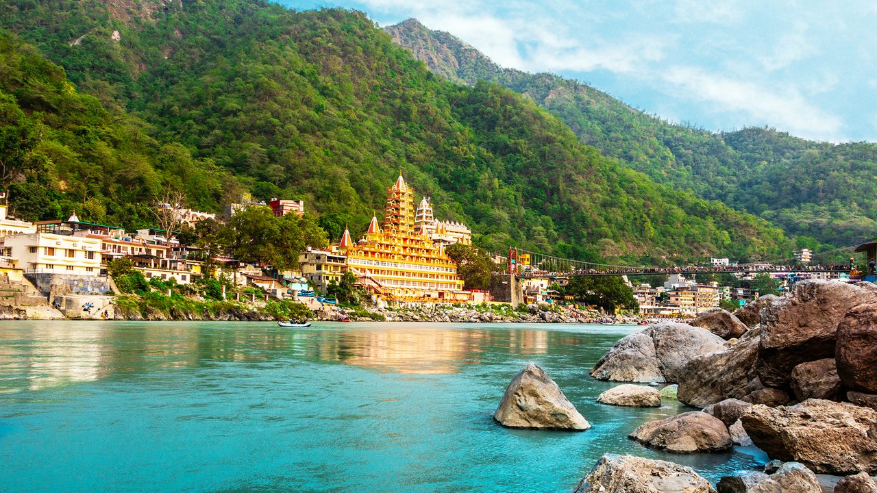 Rishikesh Ganga River and Hills - Haridwar Rishikesh Mussoorie Tour